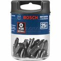 Bosch BOSCH 2 Big Tac 25Pack Bit Set, BBT25R2, R2Point, 14 Shank BBT25R2